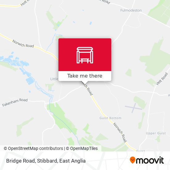 Bridge Road, Stibbard map