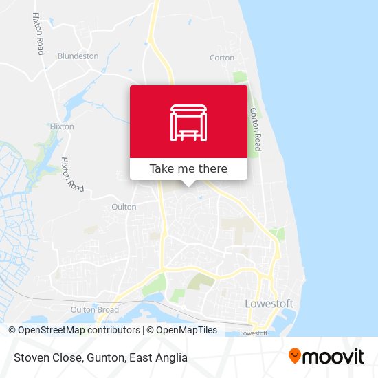 Stoven Close, Gunton map