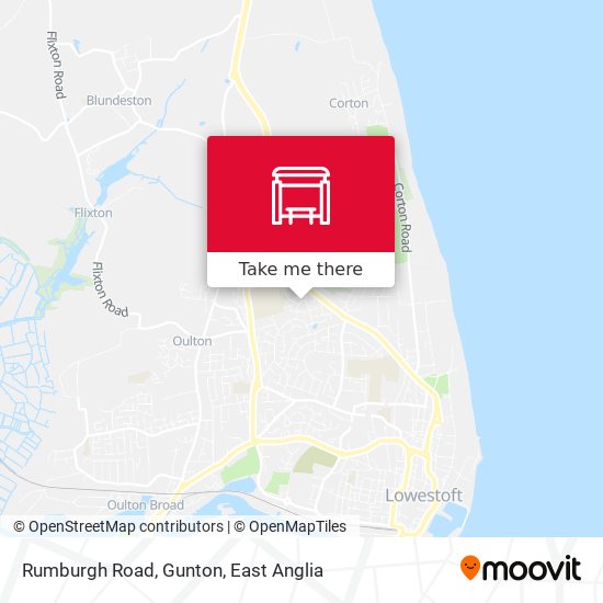 Rumburgh Road, Gunton map