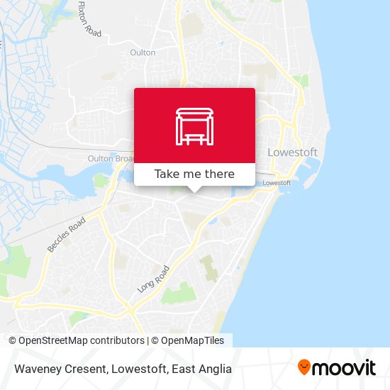 Waveney Cresent, Lowestoft map