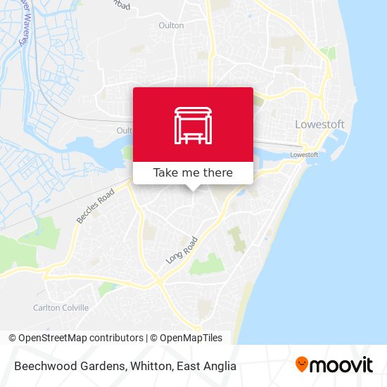 Beechwood Gardens, Whitton map