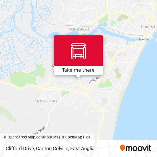 Clifford Drive, Carlton Colville map