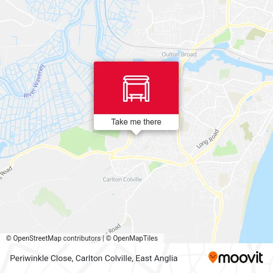 Periwinkle Close, Carlton Colville map