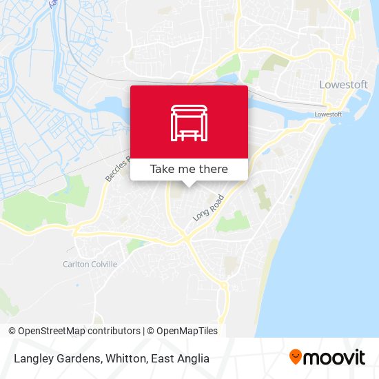 Langley Gardens, Whitton map