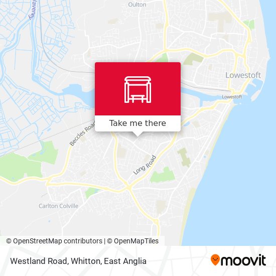 Westland Road, Whitton map