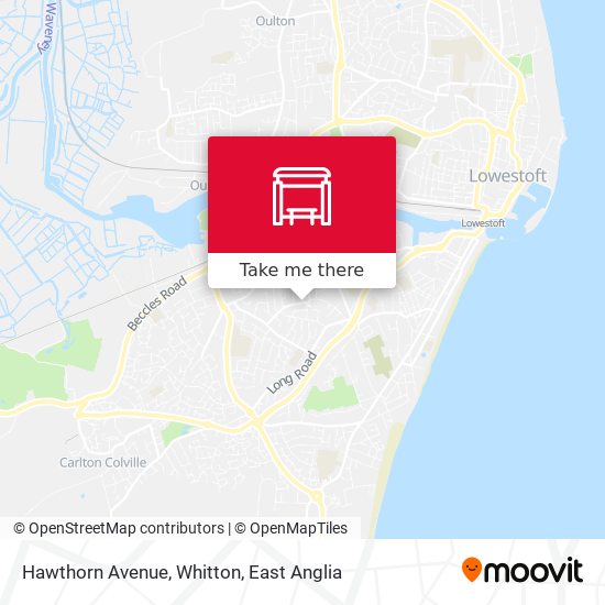 Hawthorn Avenue, Whitton map