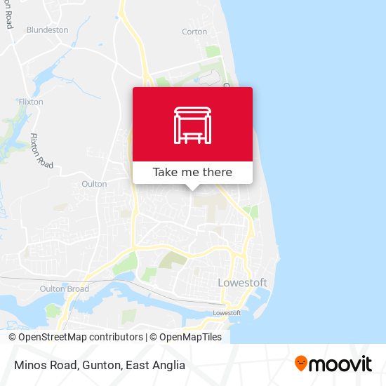 Minos Road, Gunton map