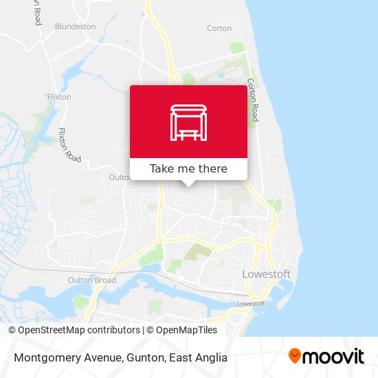 Montgomery Avenue, Gunton map