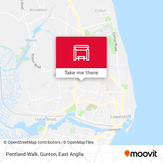 Pentland Walk, Gunton map