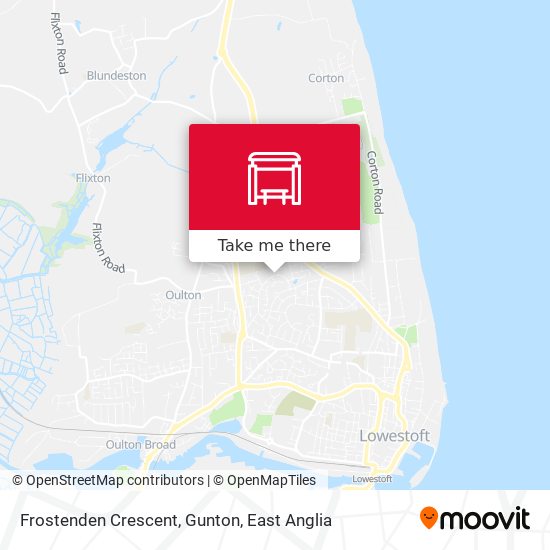 Frostenden Crescent, Gunton map