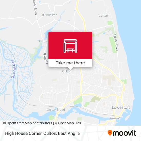 High House Corner, Oulton map