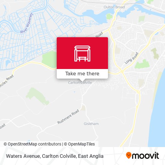 Waters Avenue, Carlton Colville map