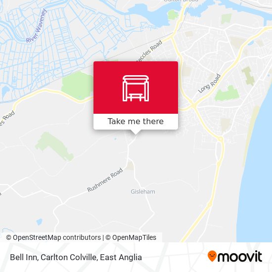 Bell Inn, Carlton Colville map