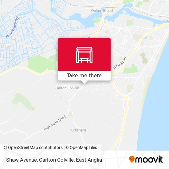 Shaw Avenue, Carlton Colville map