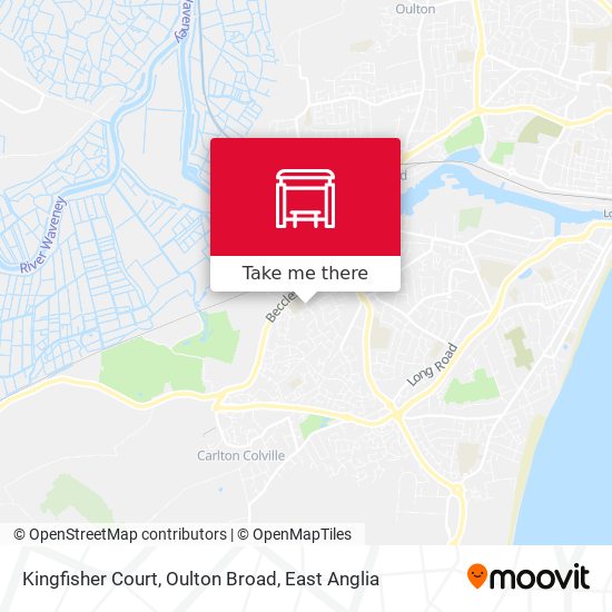 Kingfisher Court, Oulton Broad map