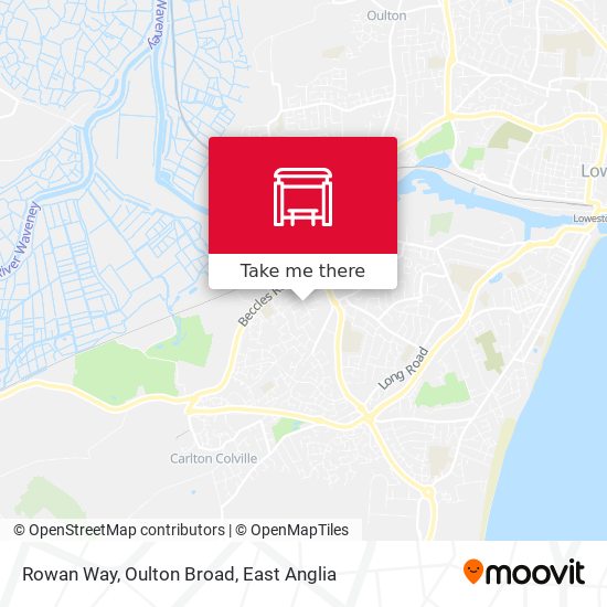 Rowan Way, Oulton Broad map