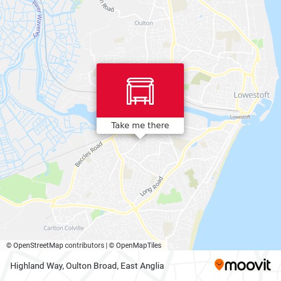 Highland Way, Oulton Broad map