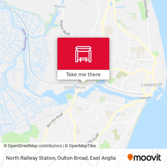North Railway Station, Oulton Broad map