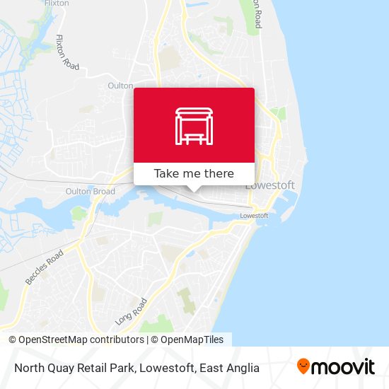 North Quay Retail Park, Lowestoft map