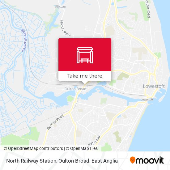 North Railway Station, Oulton Broad map