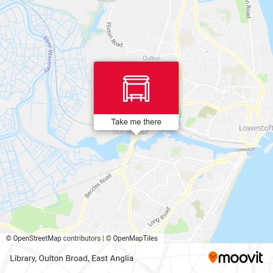 Library, Oulton Broad map