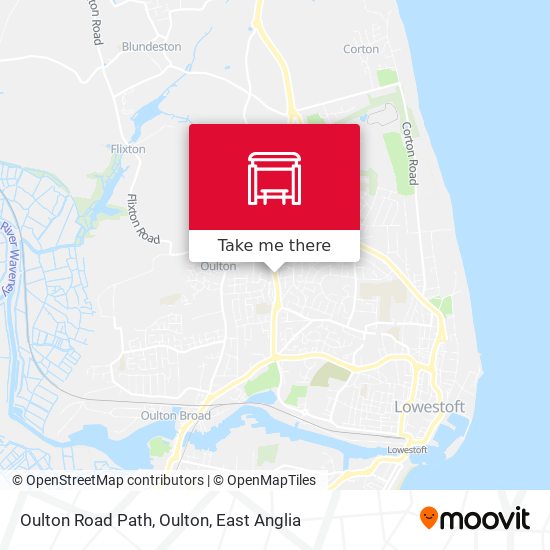 Oulton Road Path, Oulton map