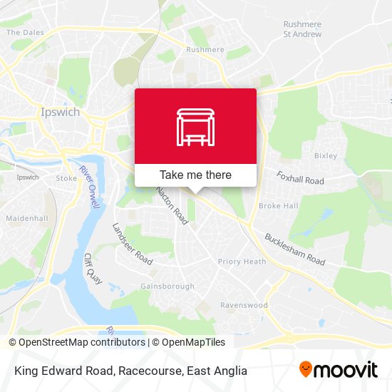 King Edward Road, Racecourse map