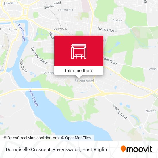 Demoiselle Crescent, Ravenswood map
