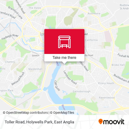 Toller Road, Holywells Park map