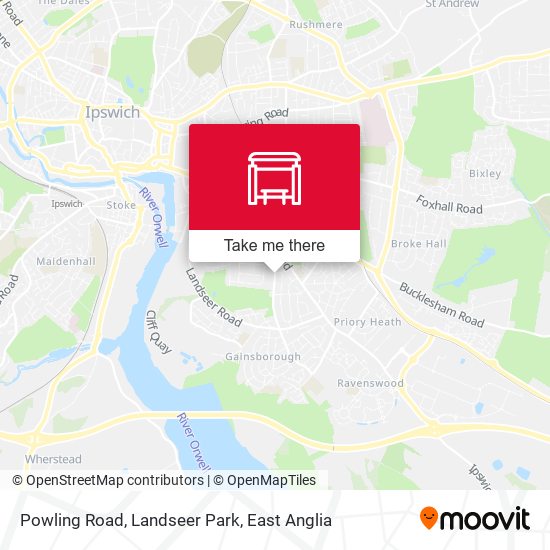 Powling Road, Landseer Park map