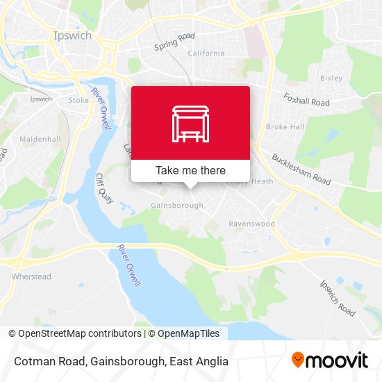 Cotman Road, Gainsborough map