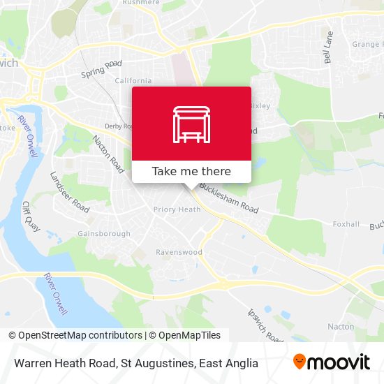 Warren Heath Road, St Augustines map
