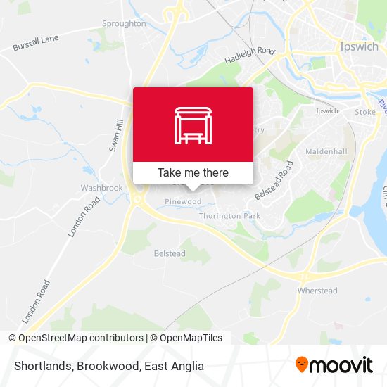 Shortlands, Brookwood map