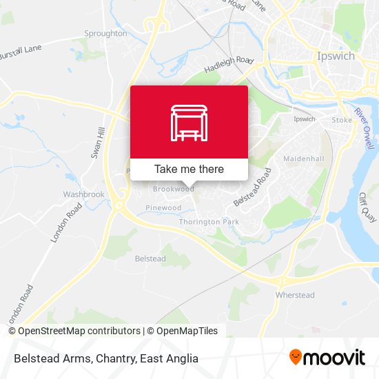 Belstead Arms, Chantry map