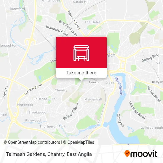 Talmash Gardens, Chantry map