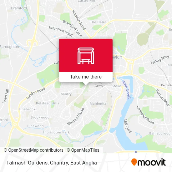 Talmash Gardens, Chantry map