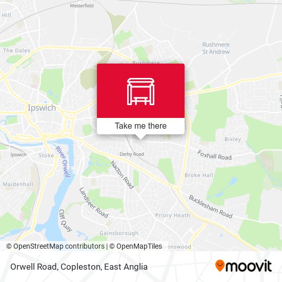 Orwell Road, Copleston map
