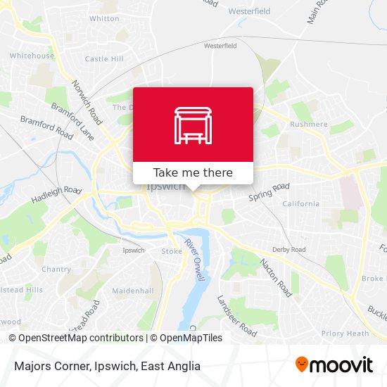 Majors Corner, Ipswich map