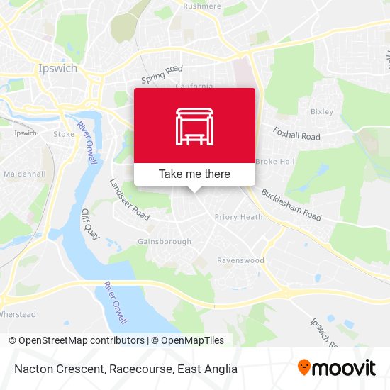 Nacton Crescent, Racecourse map