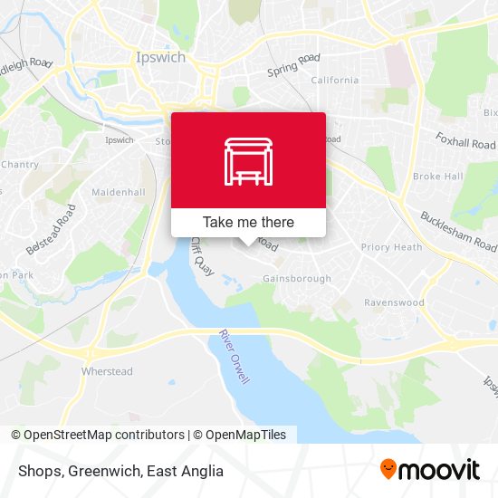 Shops, Greenwich map