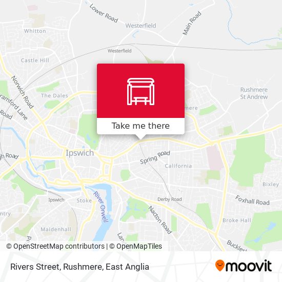 Rivers Street, Rushmere map