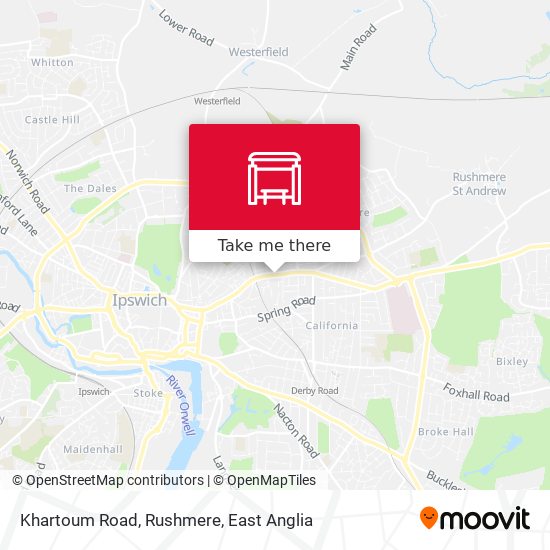 Khartoum Road, Rushmere map