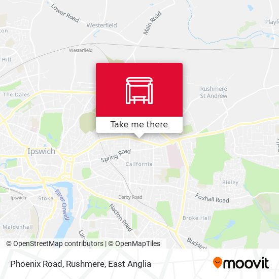 Phoenix Road, Rushmere map