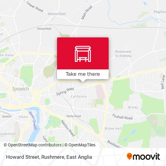 Howard Street, Rushmere map