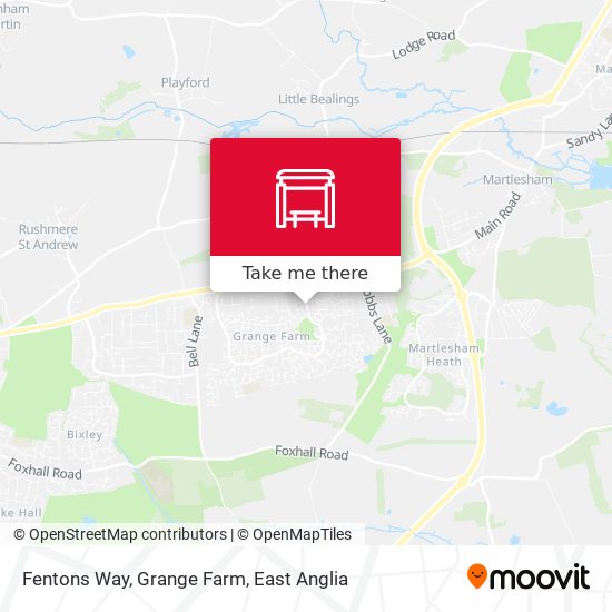 Fentons Way, Grange Farm map