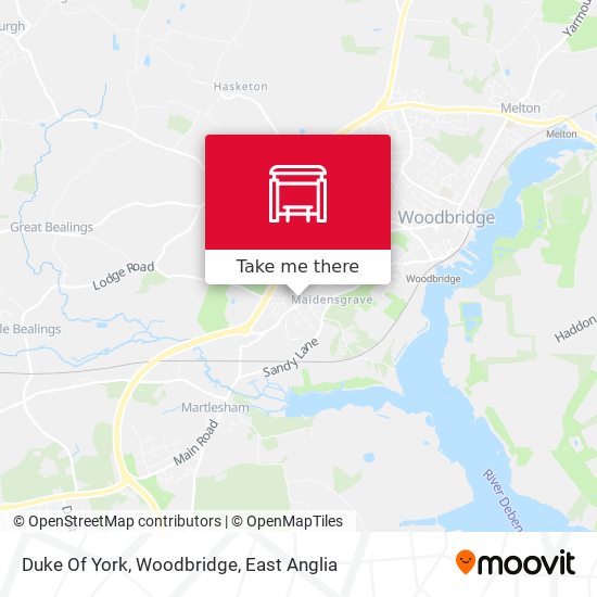 Duke Of York, Woodbridge map