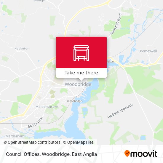 Council Offices, Woodbridge map