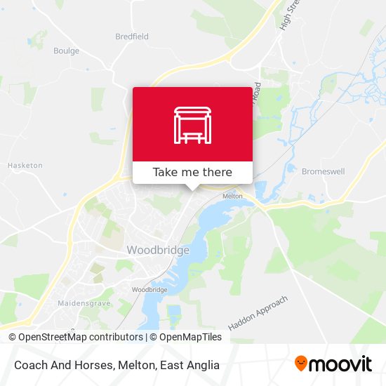 Coach And Horses, Melton map