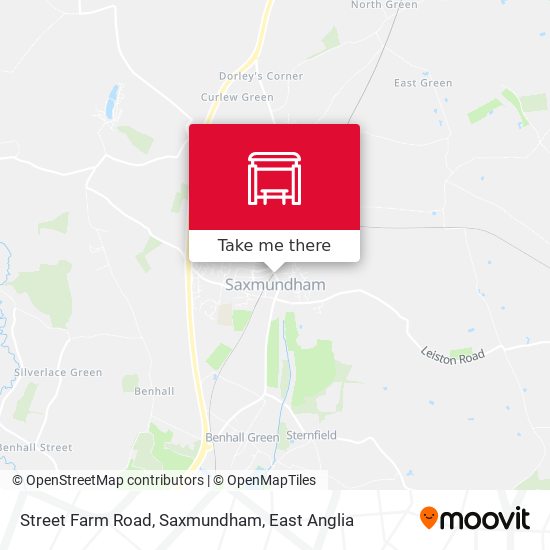 Street Farm Road, Saxmundham map