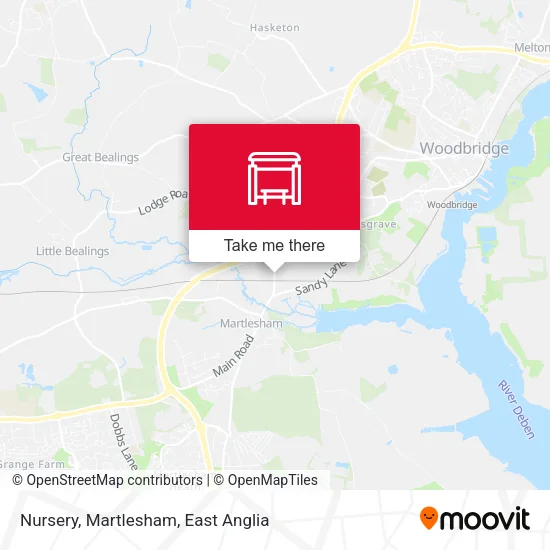 Nursery, Martlesham map